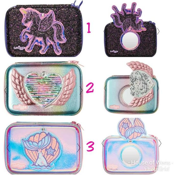 

SMIGGLE GLITZY MIRROR HARDTOP PENCIL CASE - TEMPAT PENSIL SMIGGLE LJ