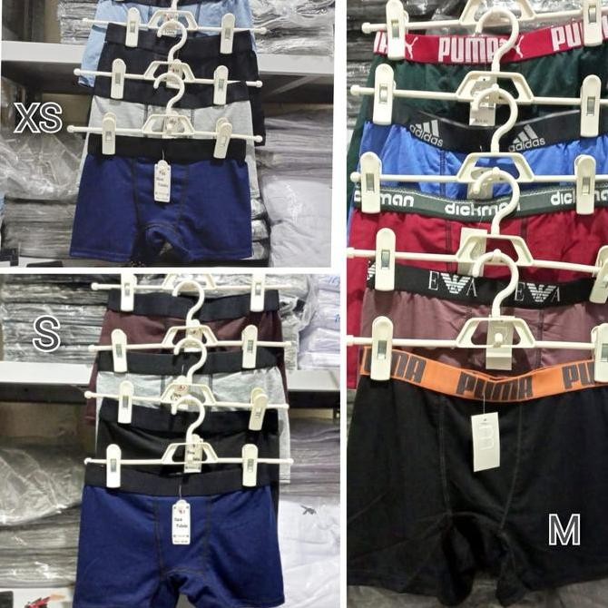 5 Pcs Celana Dalam Boxer Anak Laki Remaja Polos LC