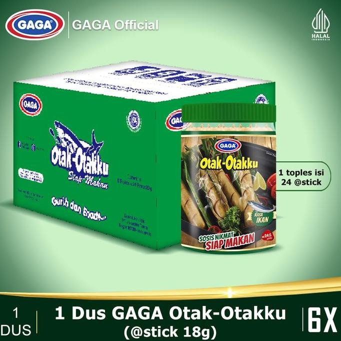 

GAGA Otak Otakku 22g - 1 Karton (isi 6 Toples Harga Grosir) Ayam Daging