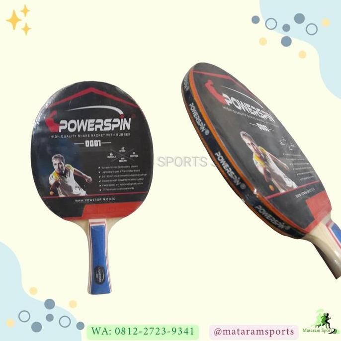 BED BAT TENIS MEJA / PINGPONG POWERSPIN 0001