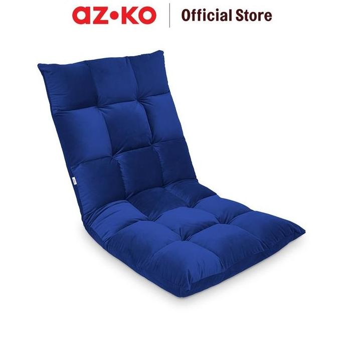 Soleil Amadeus Breen Kursi Lesehan Lipat Fabric Velvet - Biru Navy