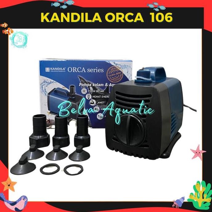 tersedia kandila orca 106 pompa celup aquarium - pompa filter kolam & hidroponik 2000 lph