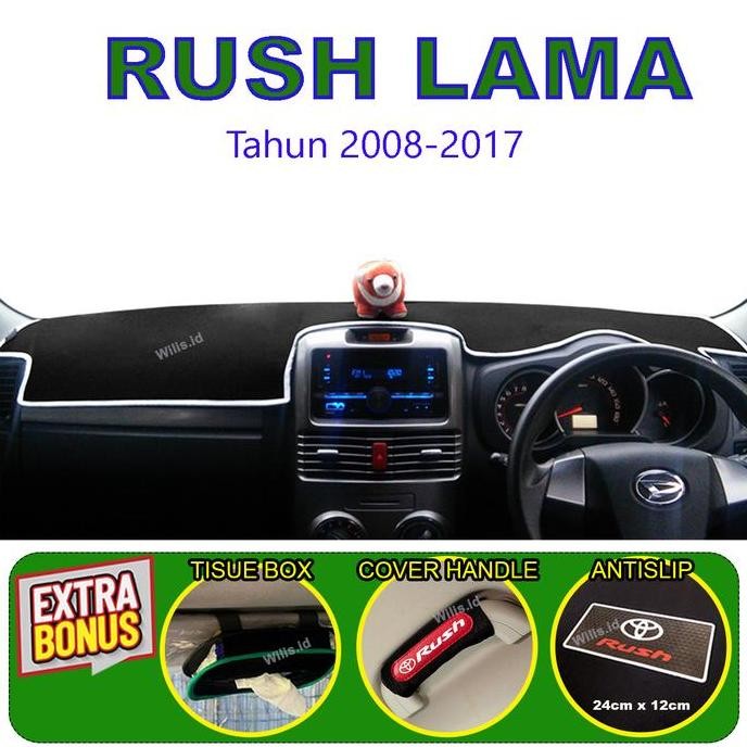 COVER DASHBOARD MOBIL RUSH LAMA ALAS DASBOARD MOBIL AKSESORIS CAR ORIGINAL DAN TERPERCAYA
