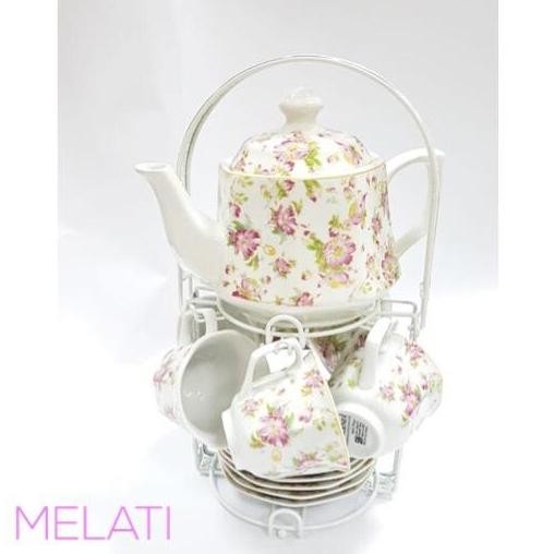 (Allthebest) Tea set Vicenza C78N / Perangkat cangkir minum teko Vicenza