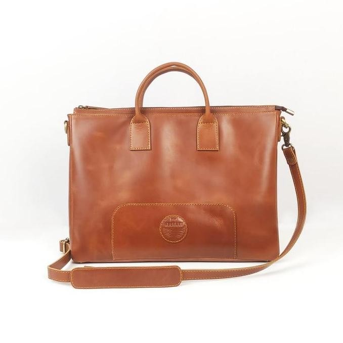 Tas Kulit Untuk Laptop By Abekani Tas Laptop Jinjing Dan Selempang Kulit Asli Abekani Leather Notebo