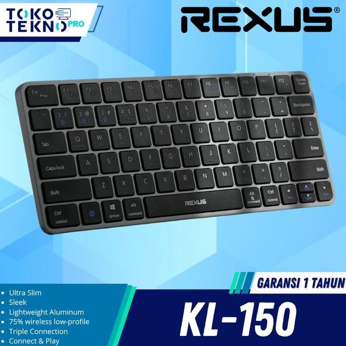 Rexus Kl150 / Kl100 / Kl200 Dual Connection Wireless Office Keyboard Resmi Co