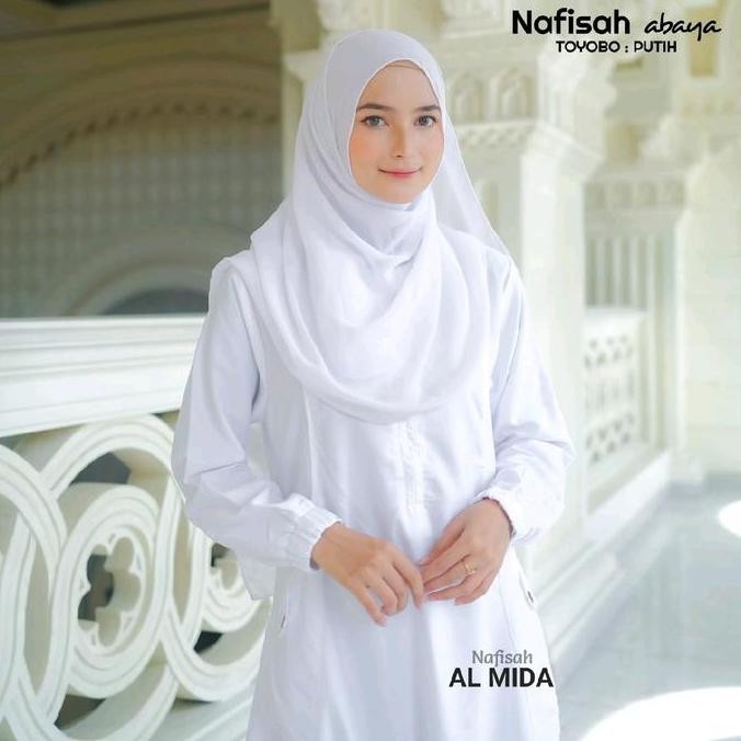 (Allthebest) gamis toyobo putih manasik haji abaya XXL
