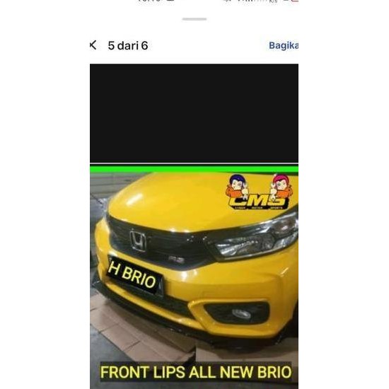 lips bumper brio. winglet brio spoiler bumper mobil doft Duraflex KH Best Original