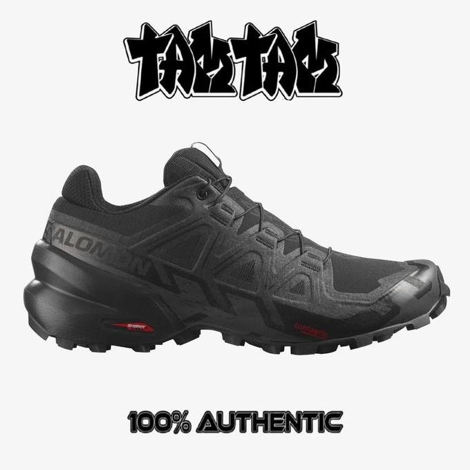 Murah Salomon Speedcross 6 Goretex Black Phantom | Trail Running 100% Original
