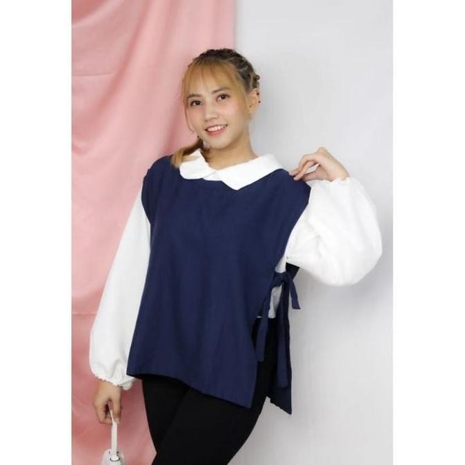 Grosir Vest Rompi Tali Samping Kemeja Atasan Wanita /Tunik Wanita/Rompi