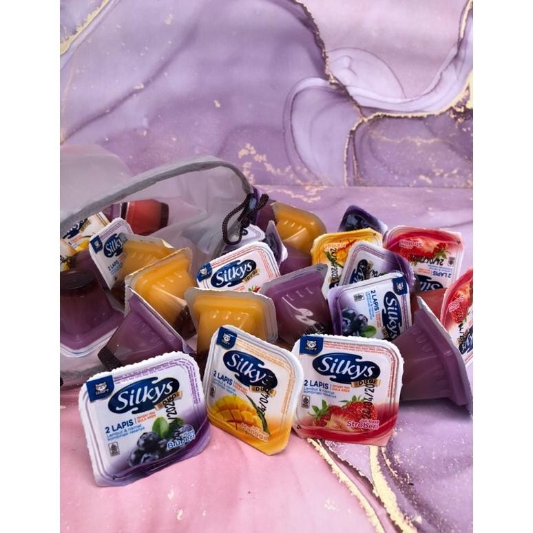 

Flash Sale - PUDDING SILKYS 1KG DUO LAPIS GULA AREN MIX FRUIT/ SILKY PUDING KEMASAN/pudding 1kg kurleb 38-40pcs ya ..