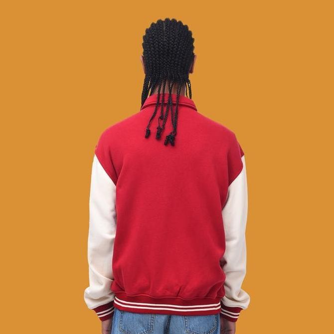 Grosir Roughneck Fxvb002 Maroon Connect Culture Varsity Jacket Jaket Nyaman