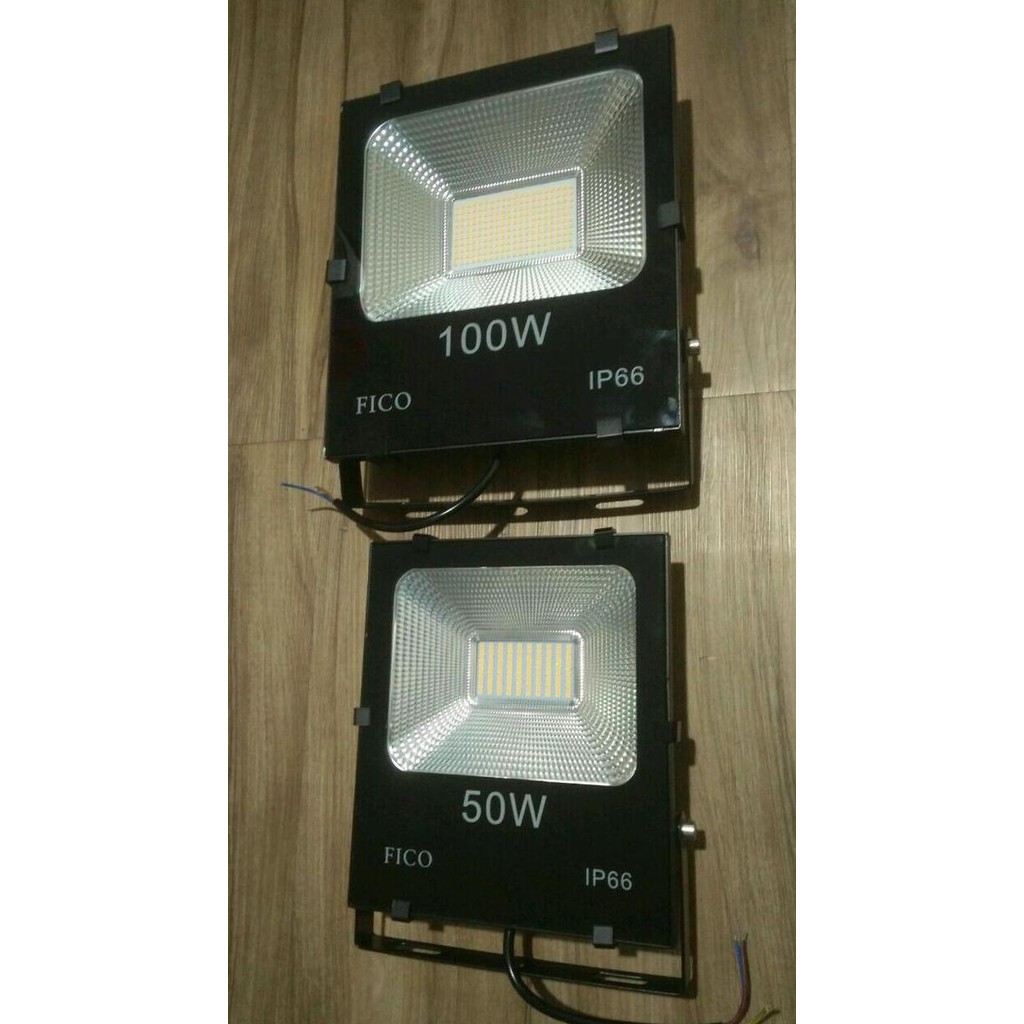 Fico Flood Light Lampu Tembak Kap Sorot Led Smd 50 Watt