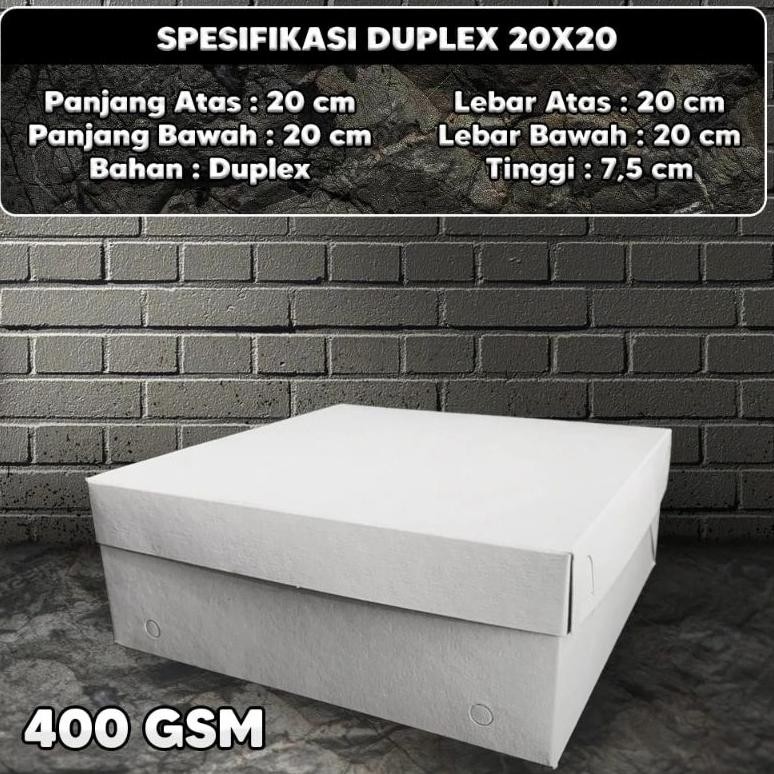 

Isi 50pcs Dus Tps Nasi Kotak Polos / Dus Nasi 20x20 400Gram aSt