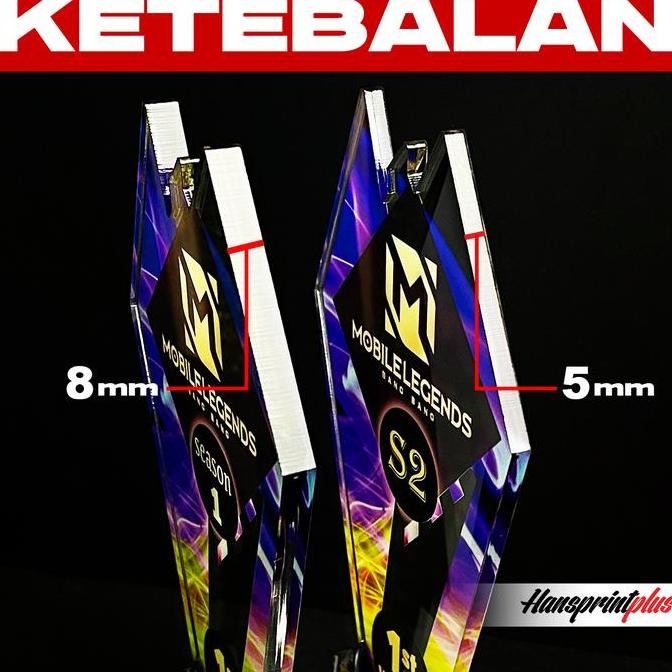 Baru Trophy Custom Mobile Legends Akrilik MLBB - Trophy Gaming Kustom