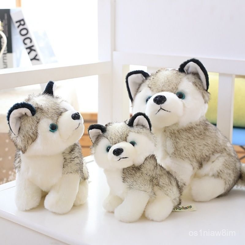 Boneka Anjing Husky Lucu Boneka Plush Bantal