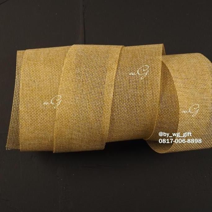 

Baru Pita Goni Champagne 5cm x 10 Meter Untuk Hiasan Rustic Premium