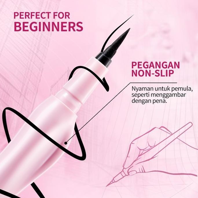 Must HaveBnb Barenbliss Black Eclipse Eyeliner | 48H Tahan Lama, Waterproof & Smudge-Proof, Matte Bl