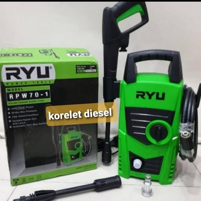 JET CLEANER LISTRIK RYU RPW 70-1 / CUCI STEAM LISTRIK MOTOR & MOBIL ORIGINAL DAN TERPERCAYA