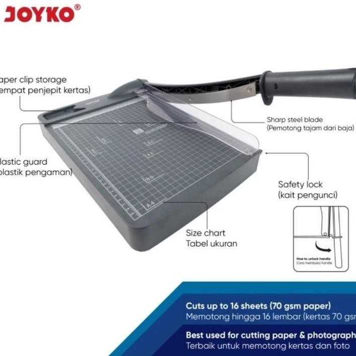 

Alat Pemotong Potong Kertas Joyko Ppct2330 R Cutter Ukuran A4 Ppct2330