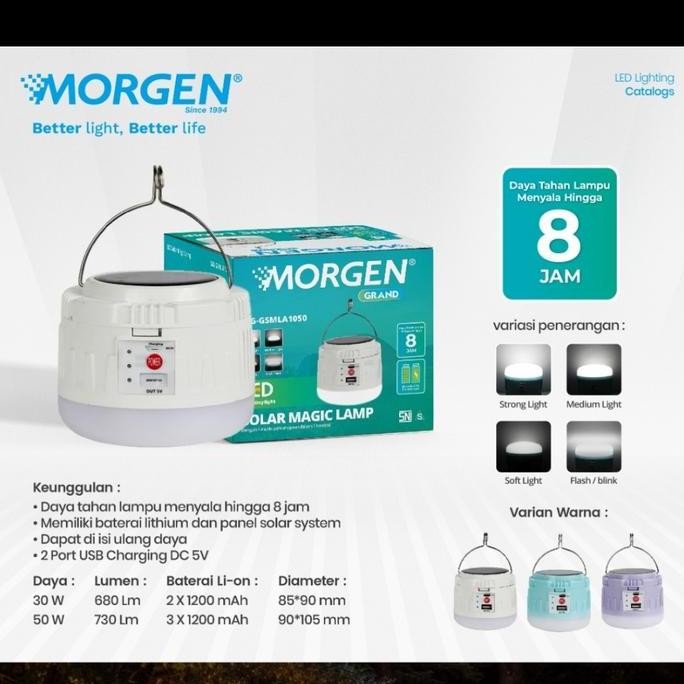 Gsmla1050 Lampu Senter Emergency Led 50W Morgen