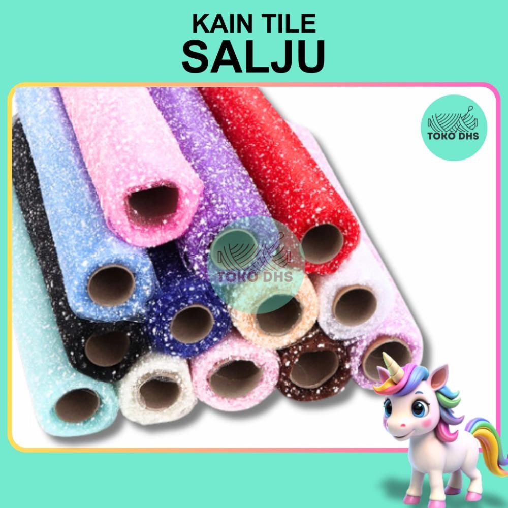 

Kain Tile Salju / Snow Mesh Tile Per Roll BUKET BUNGA Flower Wrapping / Snow Flake Poly Mesh aSt