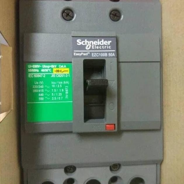(Allthebest) MCCB NFB Breaker Schneider EZC100B 15A / 20A / 25A / 30A / 40A / 50A