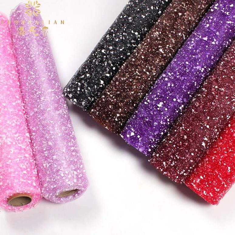 

kain tile salju / snow tile per roll buket bunga / flower wraping salju / kertas buket salju aSt