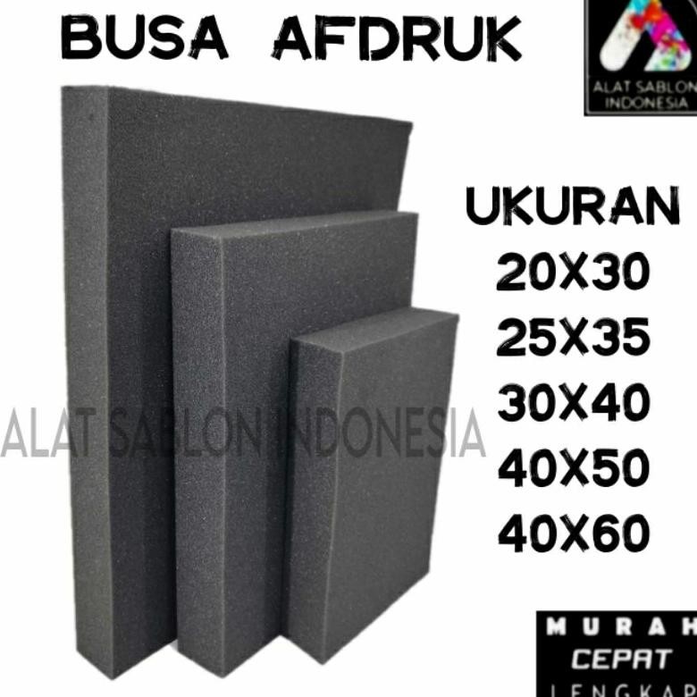 

BUSA AFDRUK Screen Sablon Warna Hitam 40X60 aSt