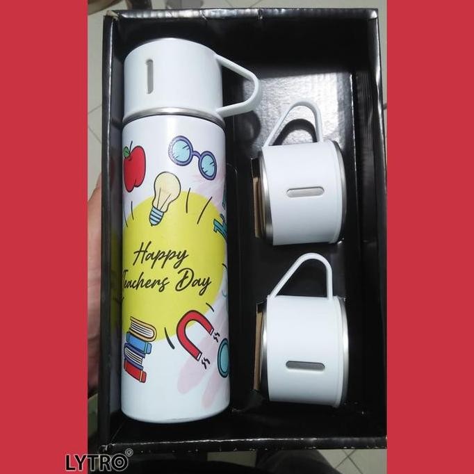 Ready Hampers Bucket Kado Guru Perempuan & Laki-Laki Hari Guru Stainless Vacuum