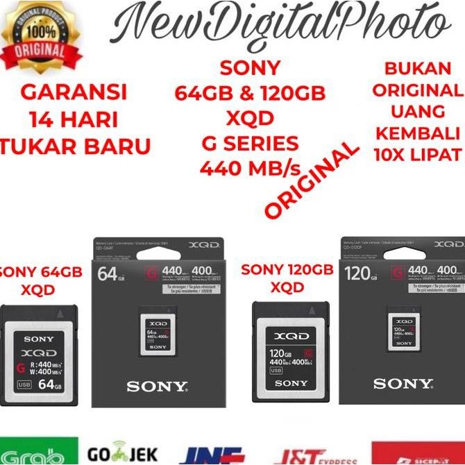 Sony 64Gb Xqd G Series Memory Card / Sony 120Gb Xqd G Series 440 Mb/S Co