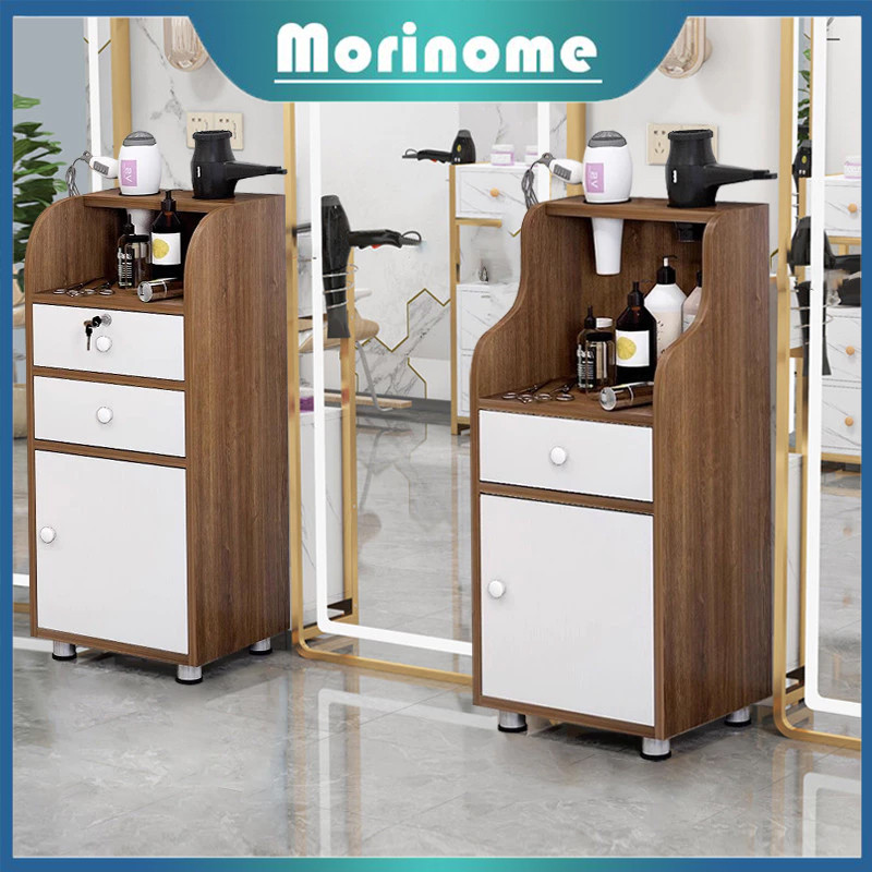 ⭐Garansi⭐Meja Barbershop dengan Lemari dan Laci Rak Pangkas Rambut Kabinet salon rambut Widen | Meja