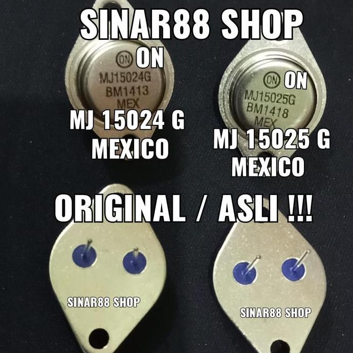 TR TRANSISTOR JENGKOL MJ15024/15025 MJ 15024 15025 MEXICO ORIGINAL ASL