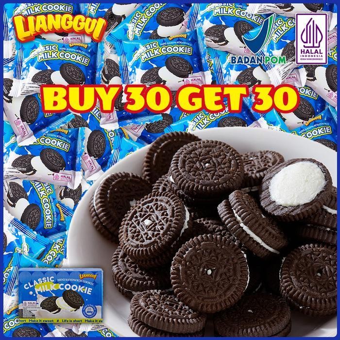

Ccf [Halal] Lianggui Classic Milk Cookie Beli Satu Gratis Satu Biskuit Cemilan Sore Cemilan Yang Mengenyangkan Biscuits, Cookies