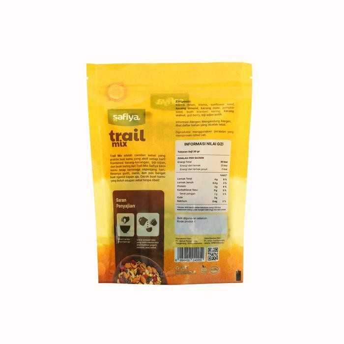 

Ccf Trail Mix Safiya 600 Gram Premium | With Almond Mete Nut Seed Dried Fruit Makanan Ringan & Cemilan Enak