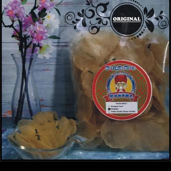 

CCF 250 gram keripik kaca pedas daun jeruk, cemilan viral, makanan renyah.