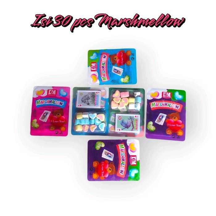 

Ccf Marshmellow Kartu Isi 30 Pcs - Permen Candy Lembut Manis Dan Kenyal - Jajanan Food Cemilan Snack Makanan Marshmallow