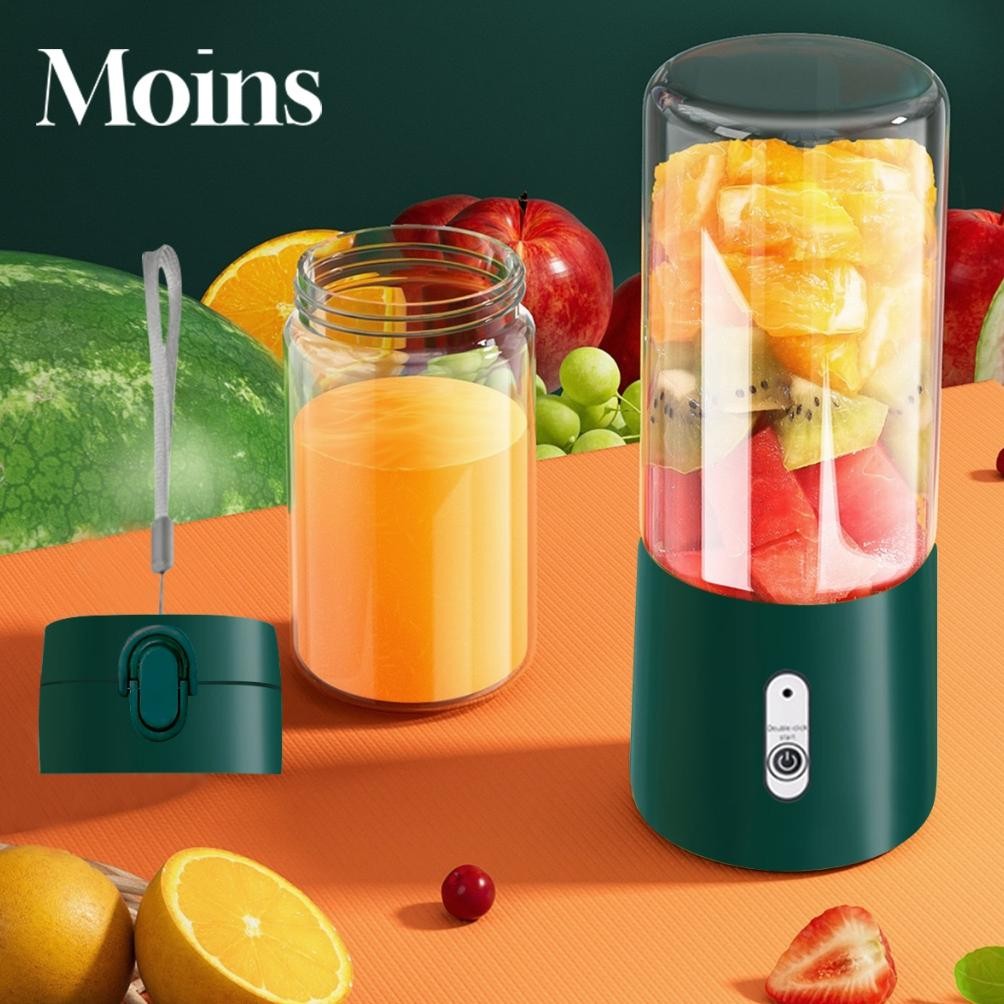 KUALITAS TERBAIK- Blender Jus Portable Mini Juicer 420ML Juicer Cup 6 Mata Pisau Blender-156
