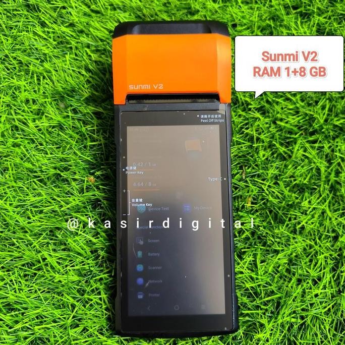 NS Mesin Kasir Sunmi MPOS Android Portable V2 4G 1/8GB Second