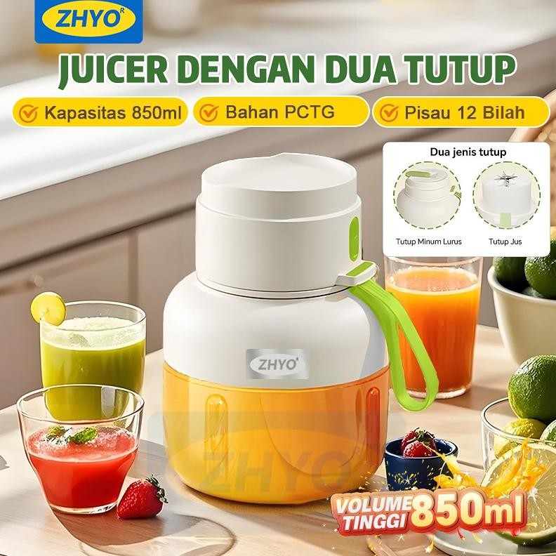 KUALITAS TERBAIK- ZHYO Blender Jus Buah 850ML  & Sayur Wadah Jus Kapasitas Besar Blender Buah dengan
