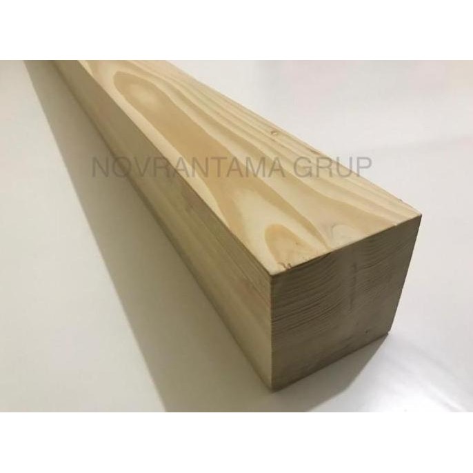 Balok Kayu Jati Belanda 10X10Cm Panjang 200Cm Balok Pinus Jati Belanda
