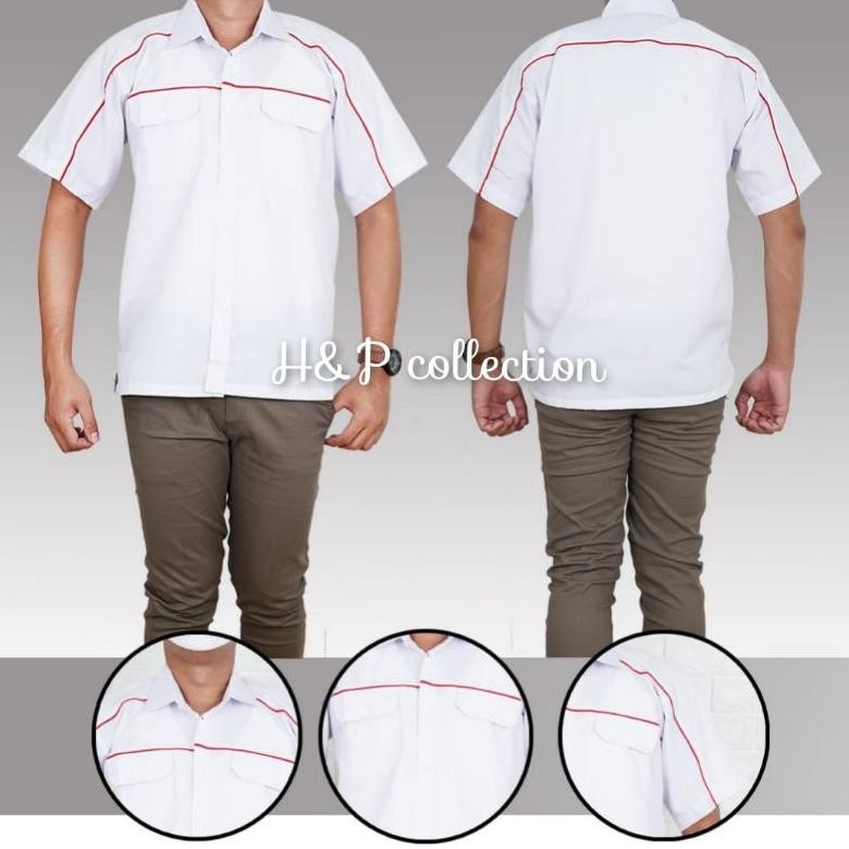 Terlaris | Terbaru | Best Seller | Termurah Rc Kemeja Seragam Kerja Biru, Kemeja Seragam Kerja Navy,