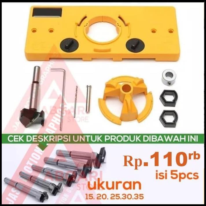 hinge jig bor engsel sendok / drill guide / panel pintu