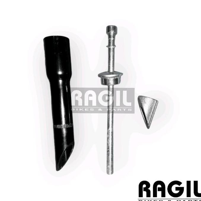 ADAPTOR STEM 22.2 INSERT STANG STANDAR HANDLE BAR HITAM SILVER CHROME KROM TAMBAHAN SEPEDA FEDERAL B