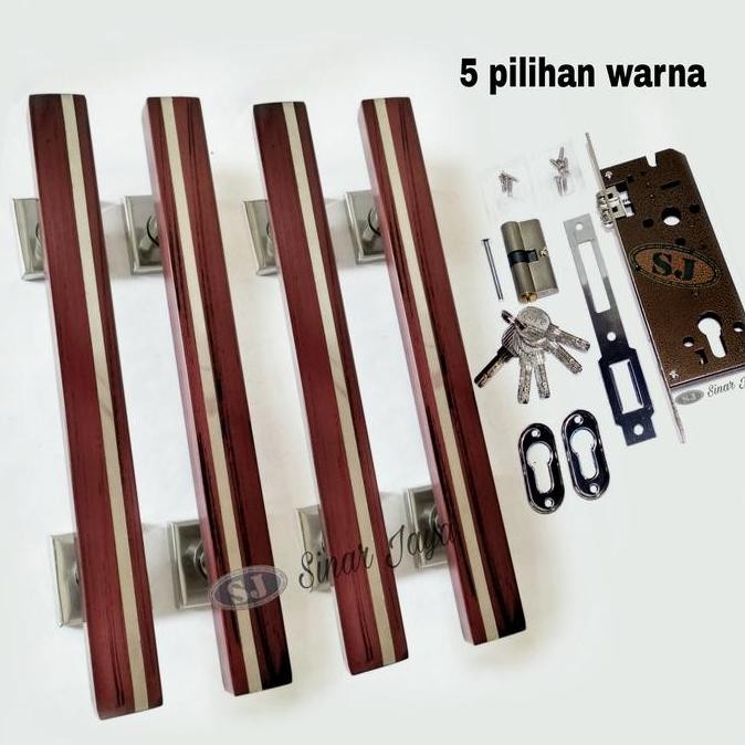 1 SATU SET HANDLE PINTU PANJANG 33CM 45CM 60CM GAGANG PINTU RUMAH MINIMALIS HANDLE TARIKAN PINTU STA