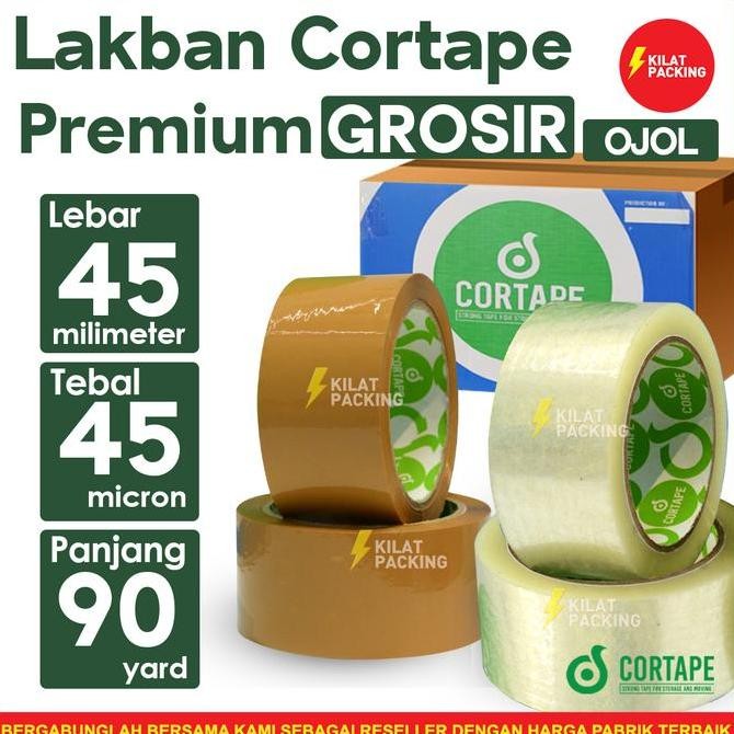 

LAKBAN CORTAPE SPEK DAIMARU - 45 MM X 90 YARD MURAH DUS OJOL ORIGINAL DAN TERPERCAYA