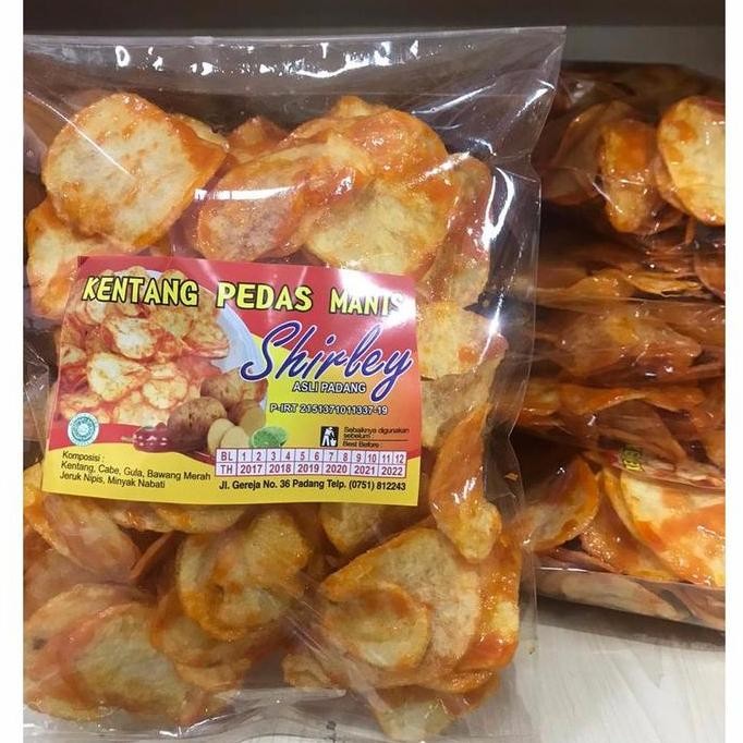 

Kripik Kentang Pedas Manis Merk Shirley 200Gr Terlaris