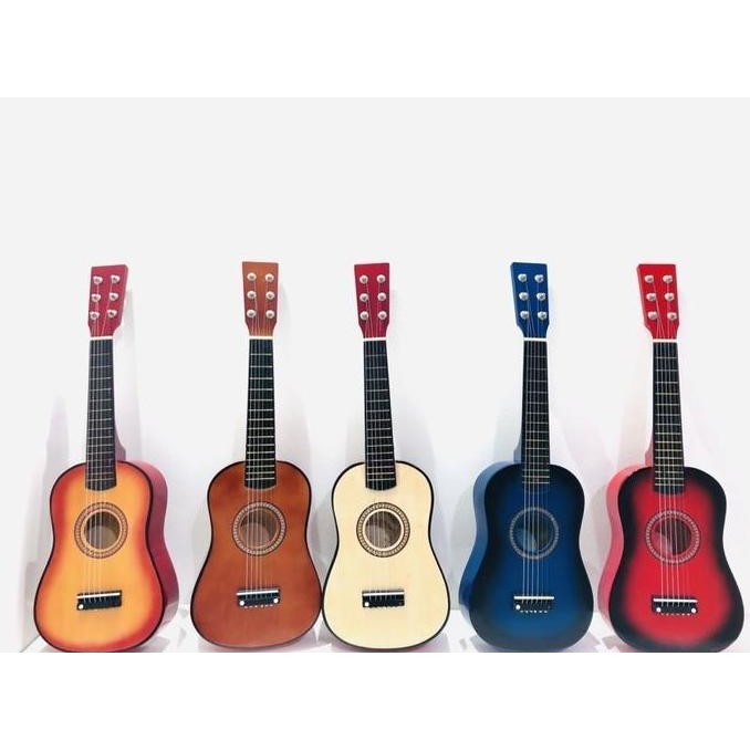 Siap Kirim Gitar Akustik Mini 6 Senar Kecil Cocok Untuk Anak / Pemula
