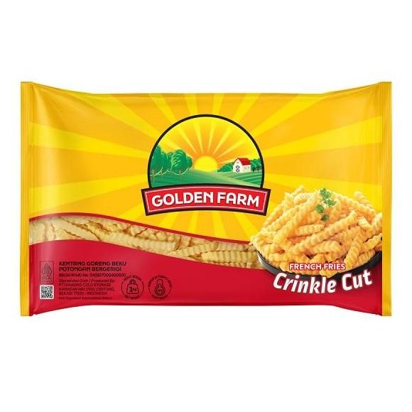 

Golden Farm Crinckle Cut 1 Kg - Kentang Terlaris