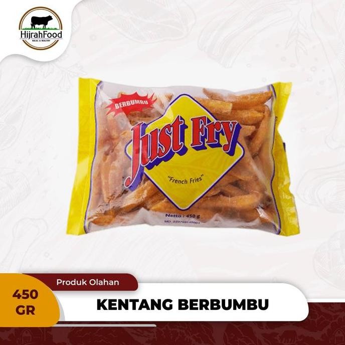 

Just Fry Seasoned French Fries | Kentang Goreng Berbumbu (450 Gr) Pasti Ori
